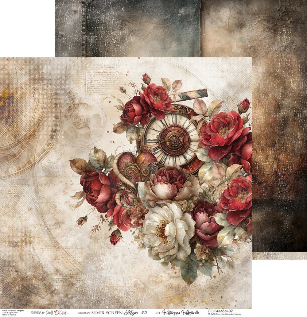 Craft O'Clock -  Silver Screen Magic 12"x12" Paper Collection Pack