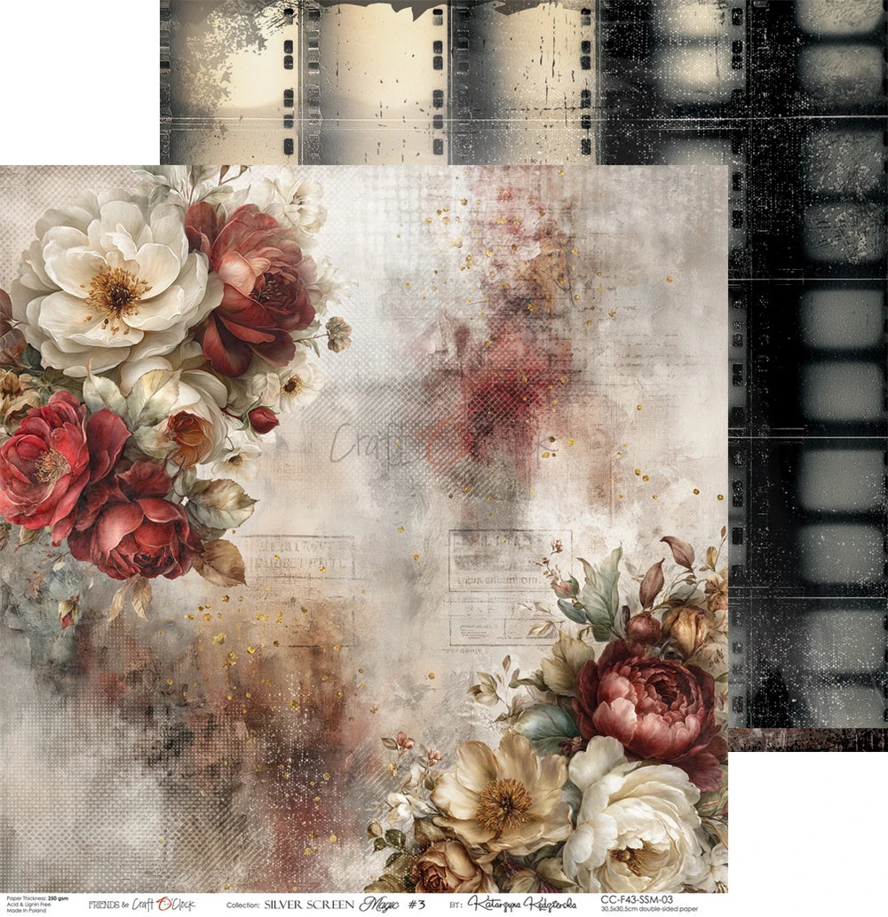 Craft O'Clock -  Silver Screen Magic 12"x12" Paper Collection Pack