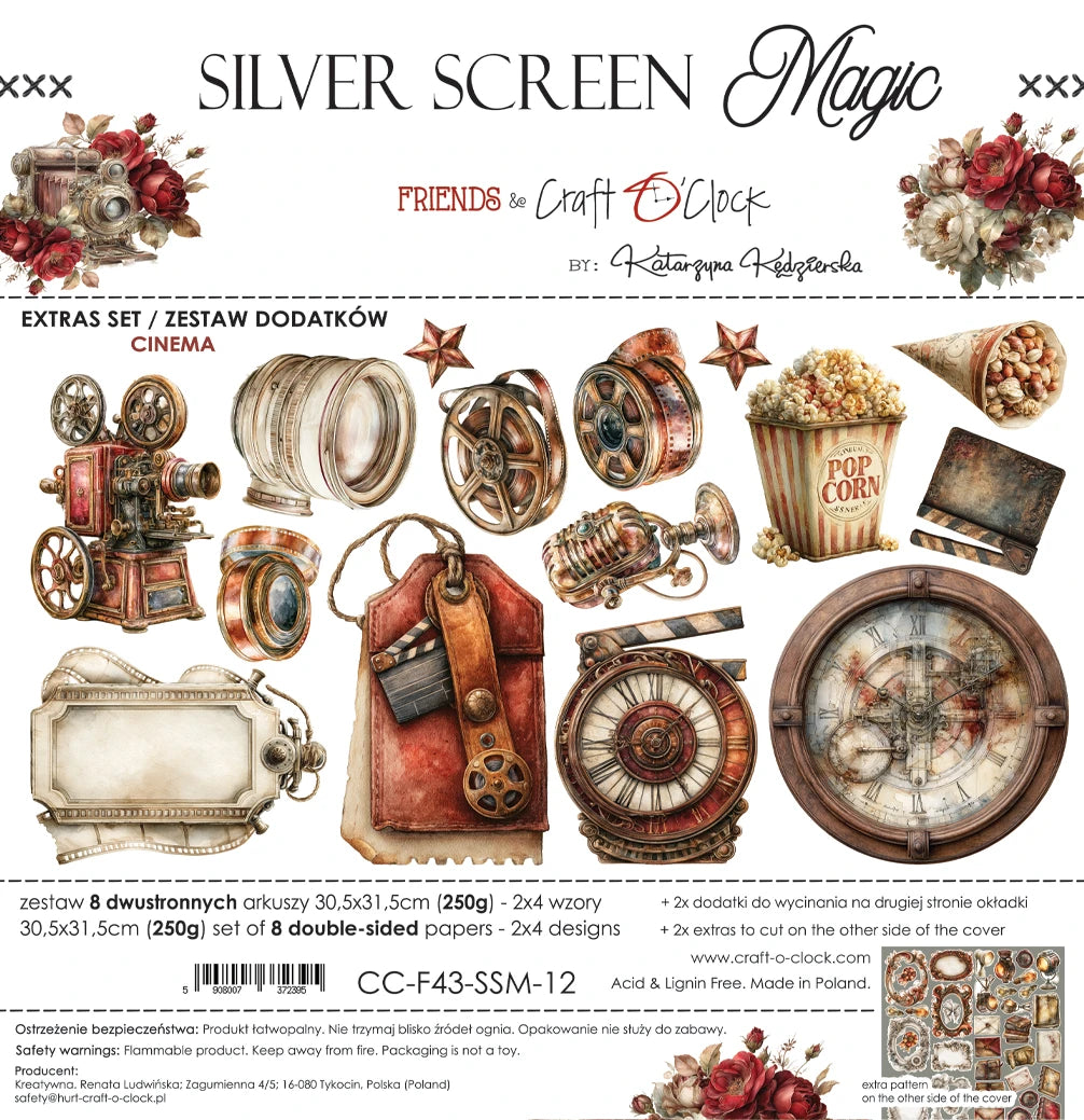 Craft O'Clock - Silver Screen Magic Extras Set 3 Mix