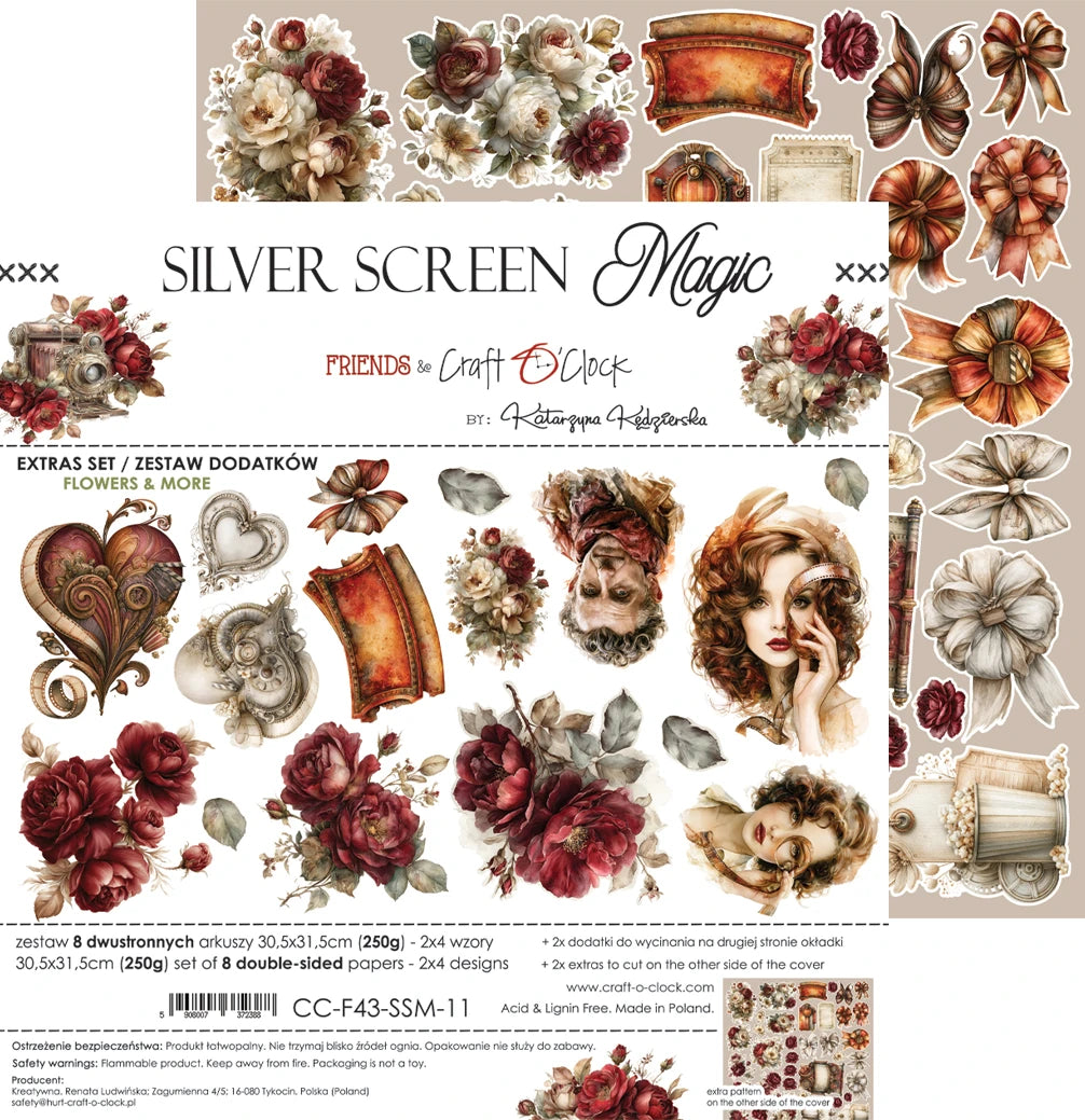 Craft O'Clock - Silver Screen Magic Extras Set 3 Mix
