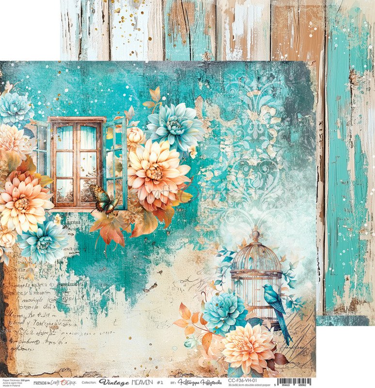 Craft O'Clock -  Vintage Heaven 8"x 8" Paper Collection Pack