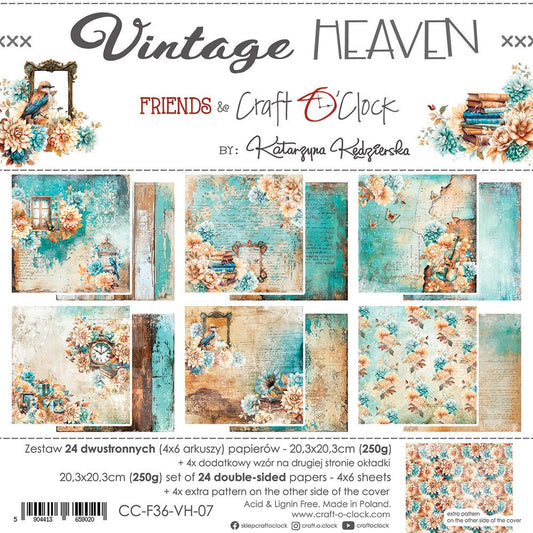 Craft O'Clock -  Vintage Heaven 8"x 8" Paper Collection Pack