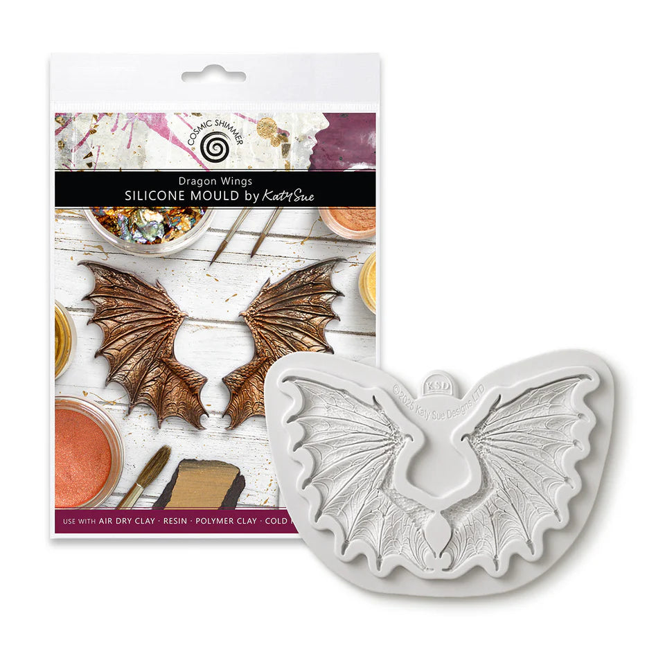 Cosmic Shimmer - Katy Sue  Silicone Mould - Dragon Wings