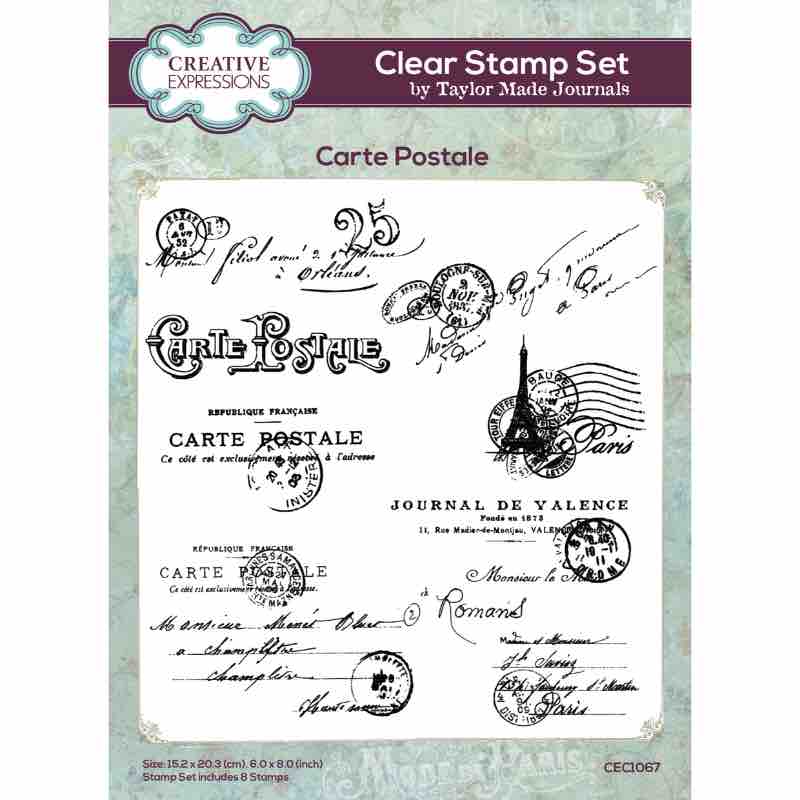 Creative Expressions Clear Stamp Set - Carte Postale