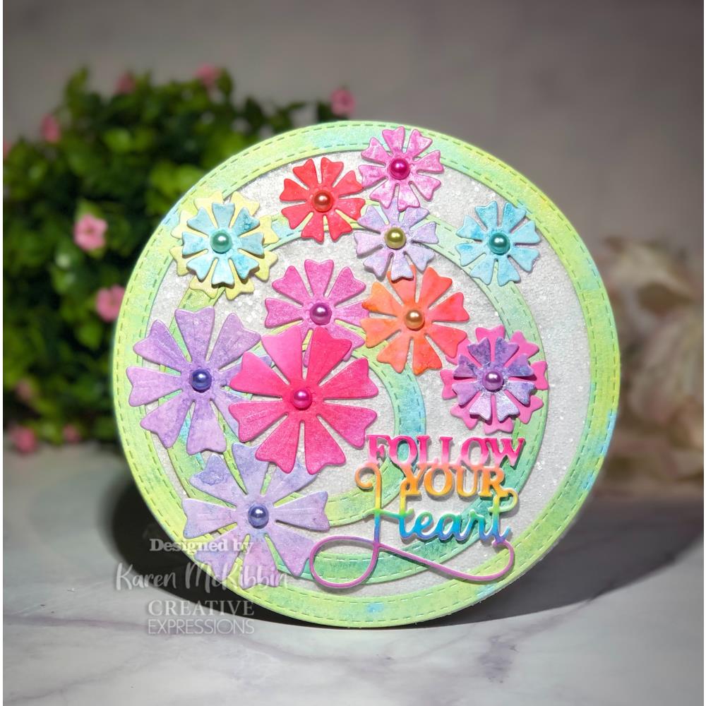 Creative Expressions - Craft Dies - Finishing Touches - Heart Leaf Flower