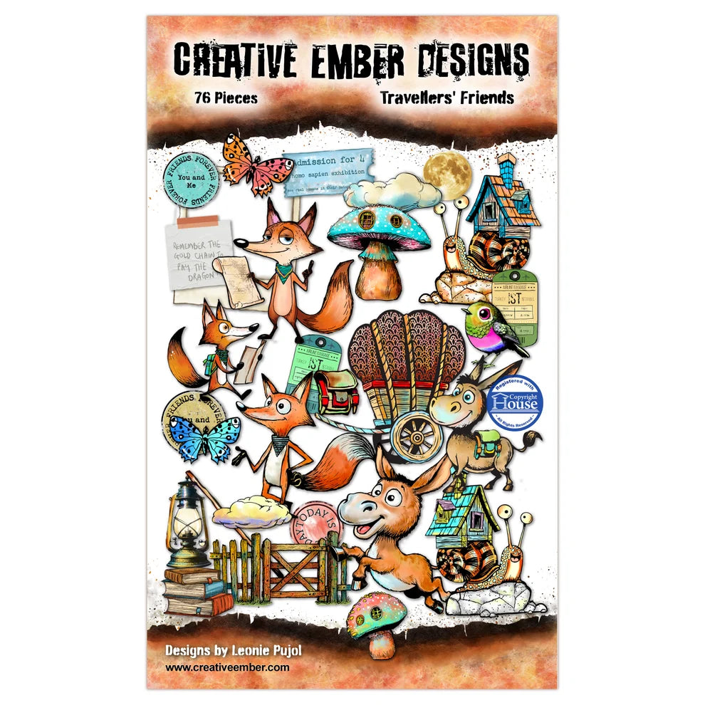 Creative Ember Designs - Ephemera Pack  - Travellers Friends