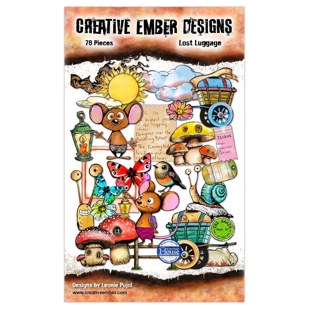 Creative Ember Designs - Ephemera Pack  - Lost Luggage