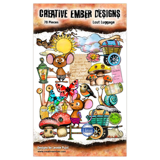 Creative Ember Designs - Ephemera Pack  - Lost Luggage