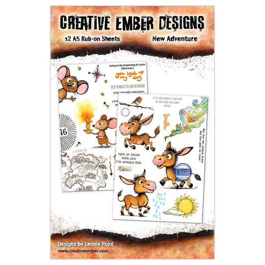 Creative Ember Designs - Rub On Sheets - New Adventures