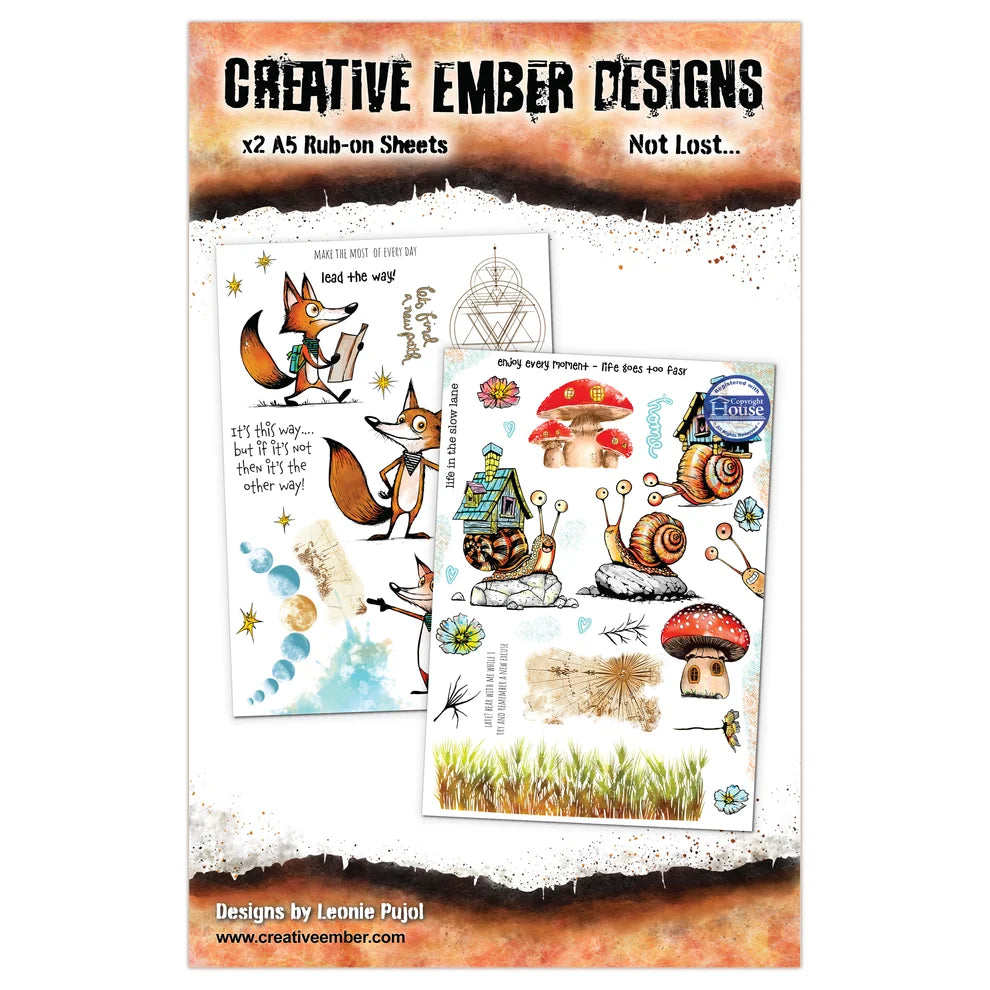 Creative Ember Designs - Rub On Sheets - Not Lost