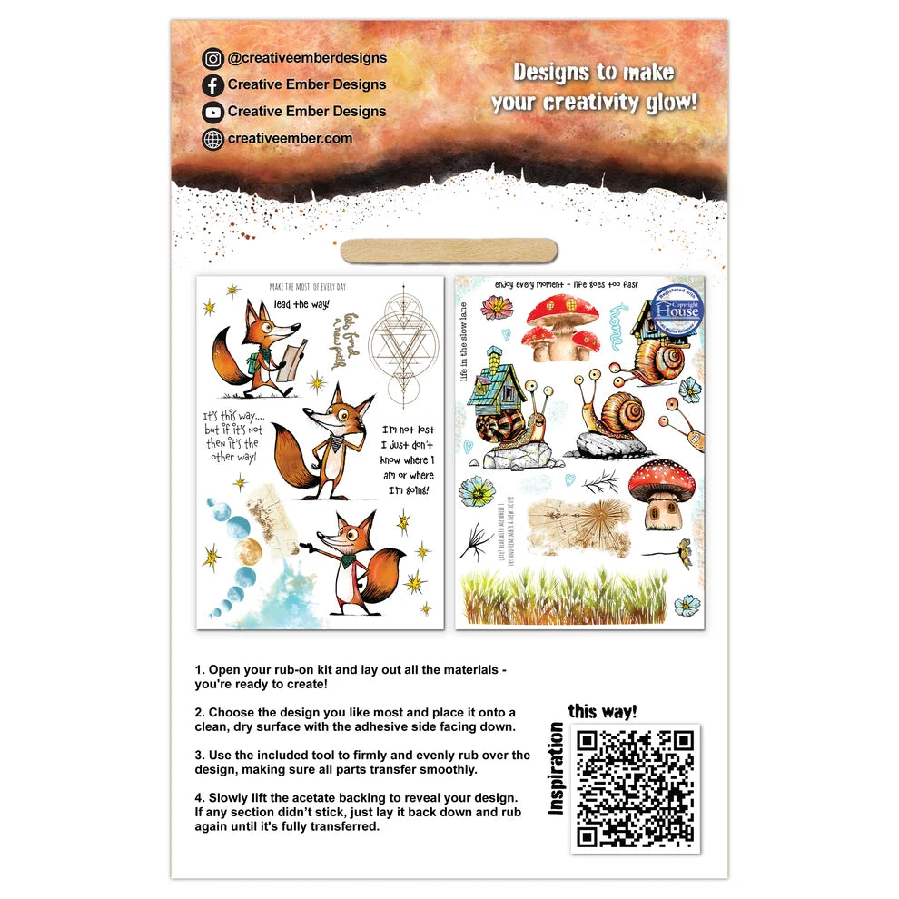 Creative Ember Designs - Rub On Sheets - Not Lost
