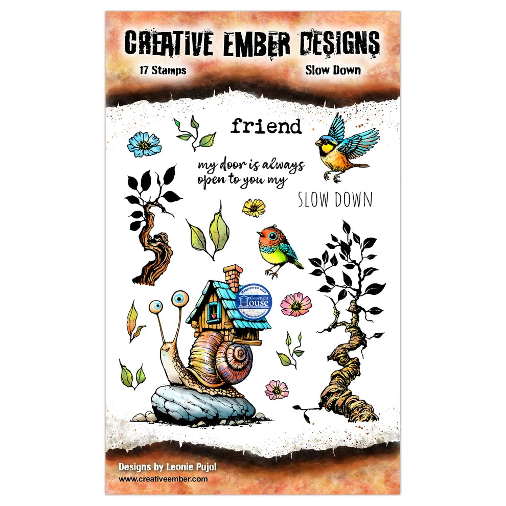 Creative Ember Designs - Clear Stamps - Slow Down