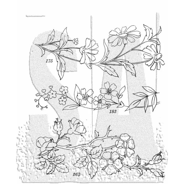Rubber Stamps - Cling Mount - Embroidery