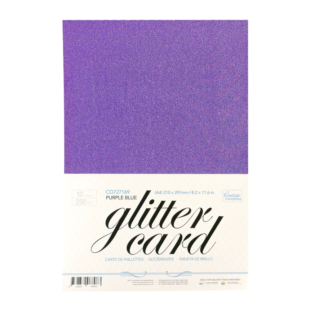 A4 Glitter Card 250gsm - Purple
