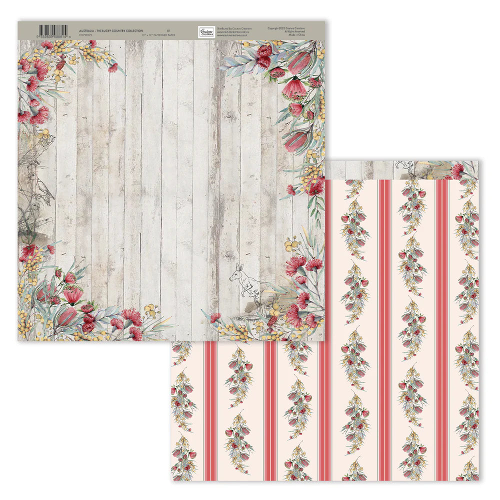 Paper Pack - Australia The Lucky Country Collection  12 x 12 (24 Patterned Papers)