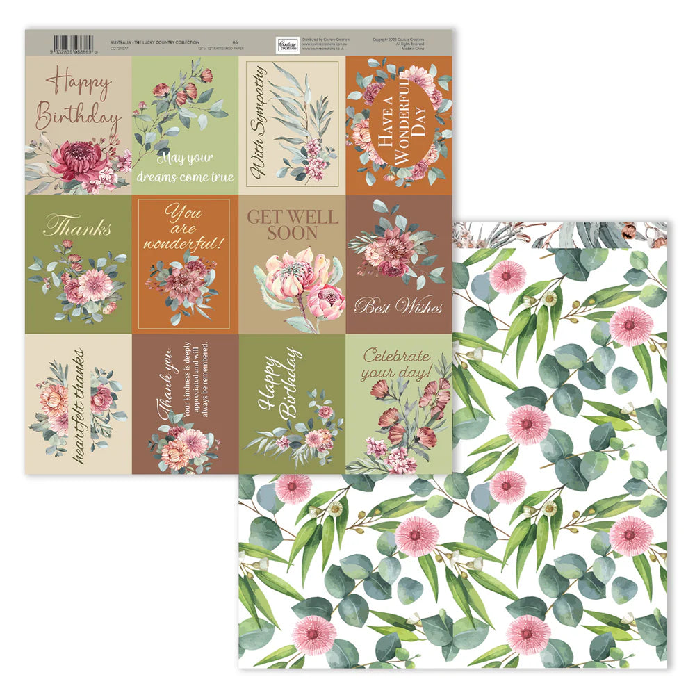 Paper Pack - Australia The Lucky Country Collection  12 x 12 (24 Patterned Papers)