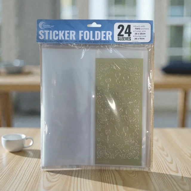 Couture Creations - Sticker Folder - 24 Sleeves- Holds 96