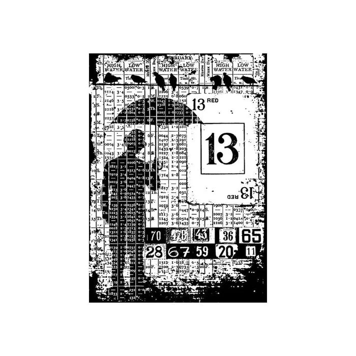 Tim Holtz Collection - Rubber Stamps - Components - Optimist