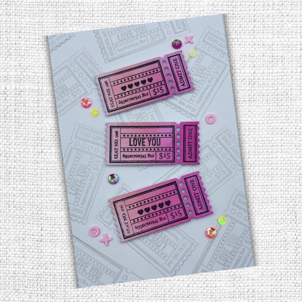 Paper Rose -  Clear Stamp Set - Ticket Creator