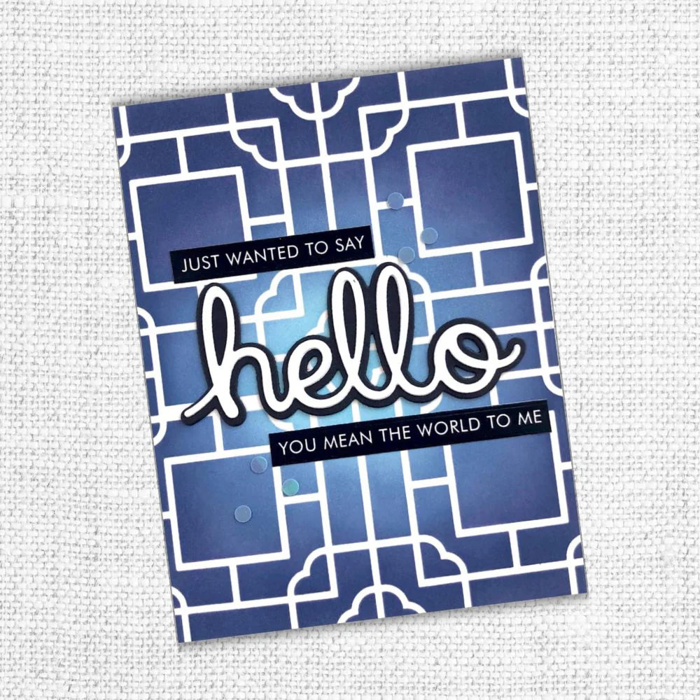 Paper Rose -  Metal Cutting Die - Hello