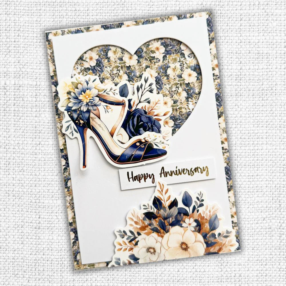 Paper Rose Embossed Die Cuts - Wedding Blooms