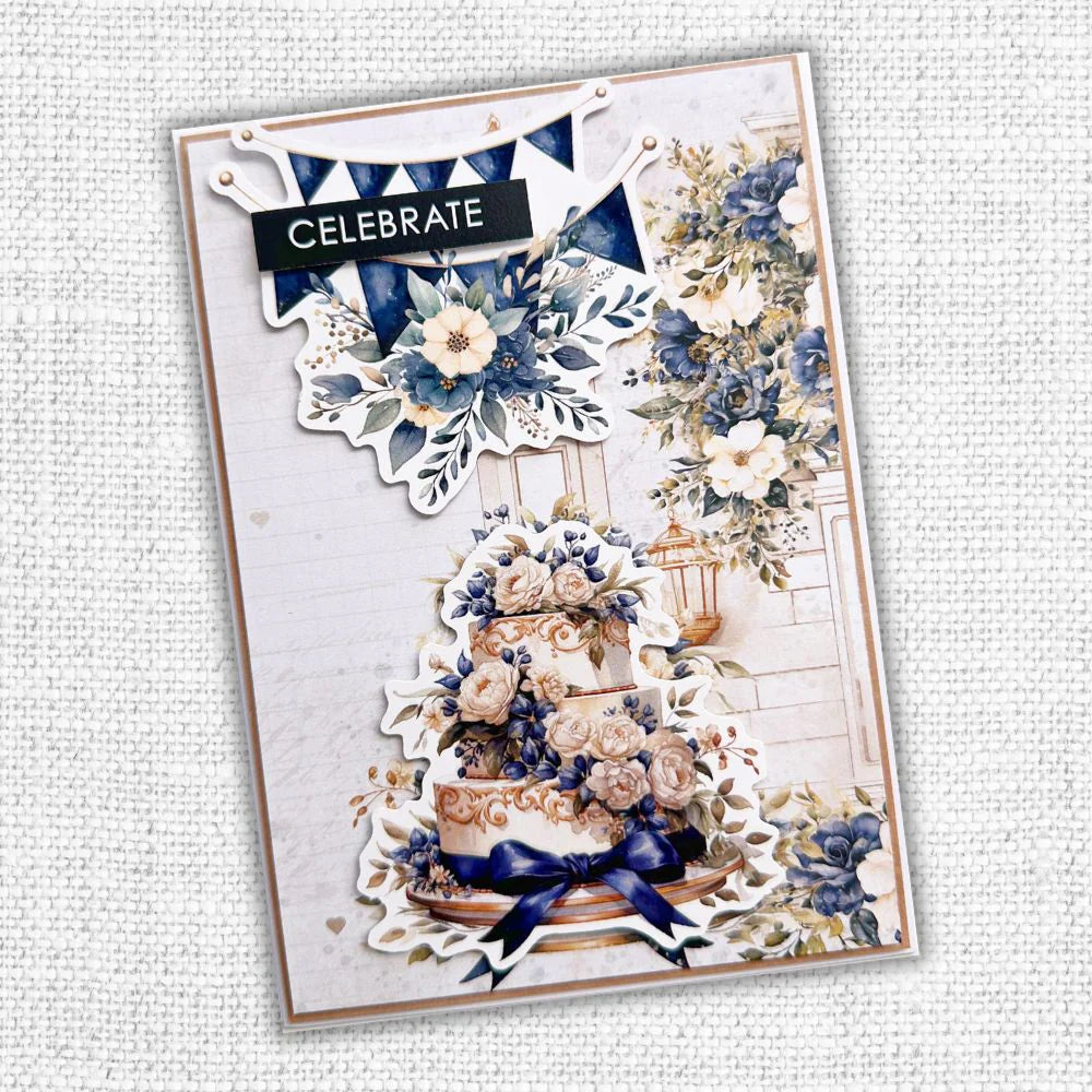 Paper Rose Embossed Die Cuts - Wedding Blooms