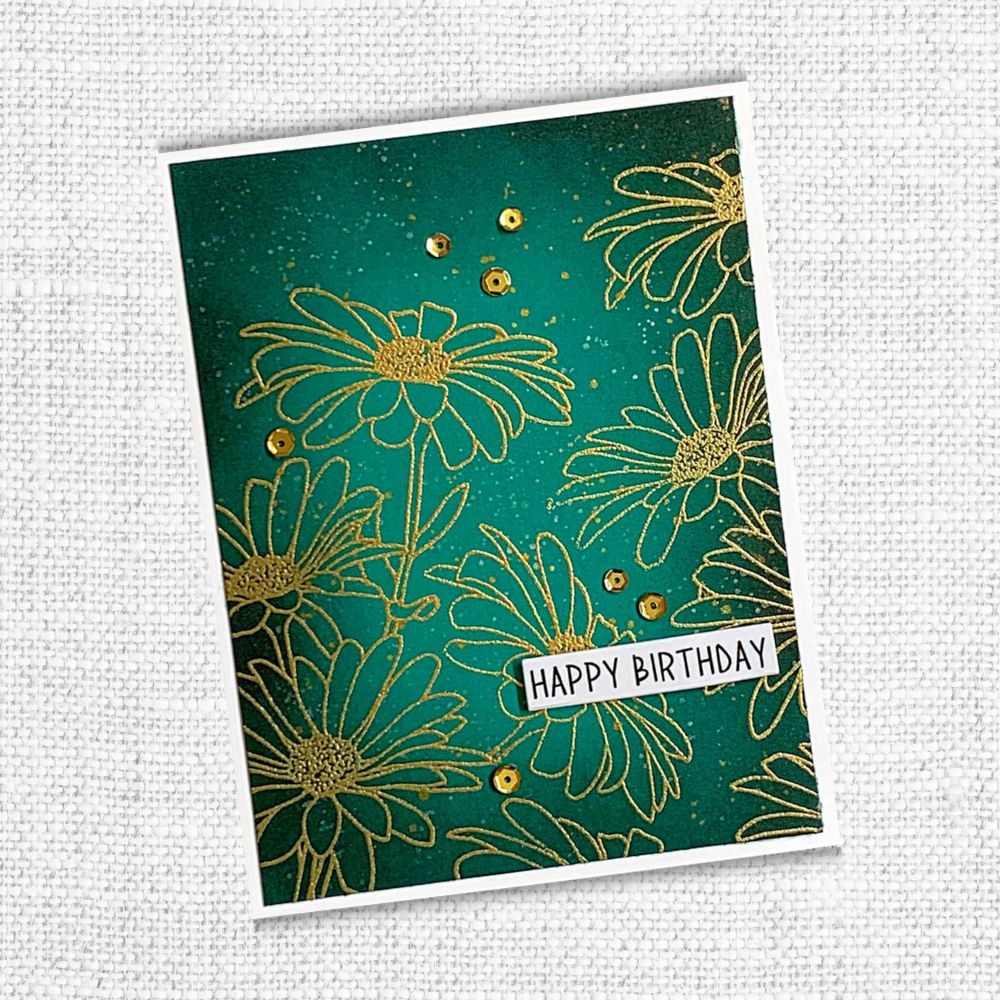 Paper Rose -  Clear Stamp Set - Daisy Bouquet 4x6 Set