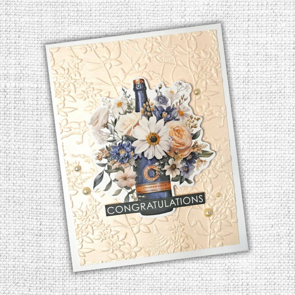 Paper Rose Embossed Die Cuts - Wedding Blooms