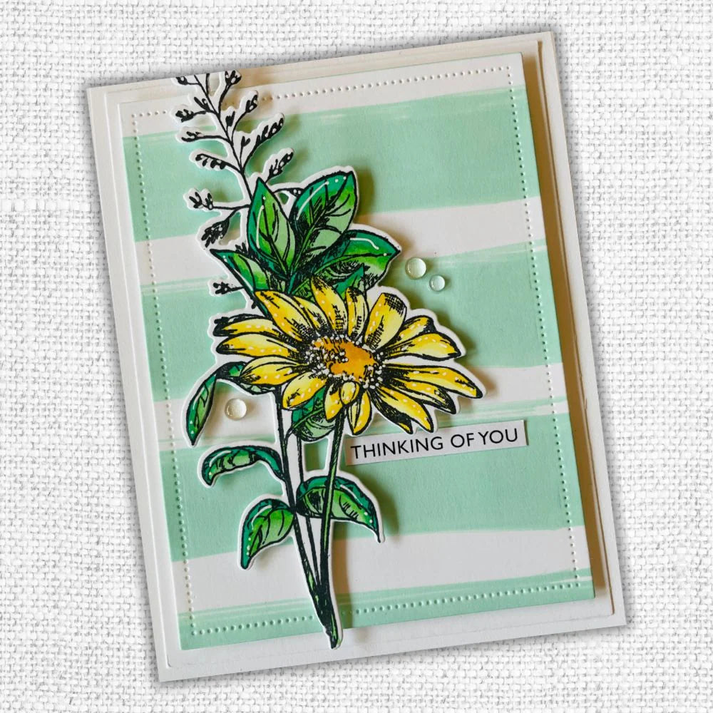 Paper Rose - Metal Die - Sketchy Floral - Thanks