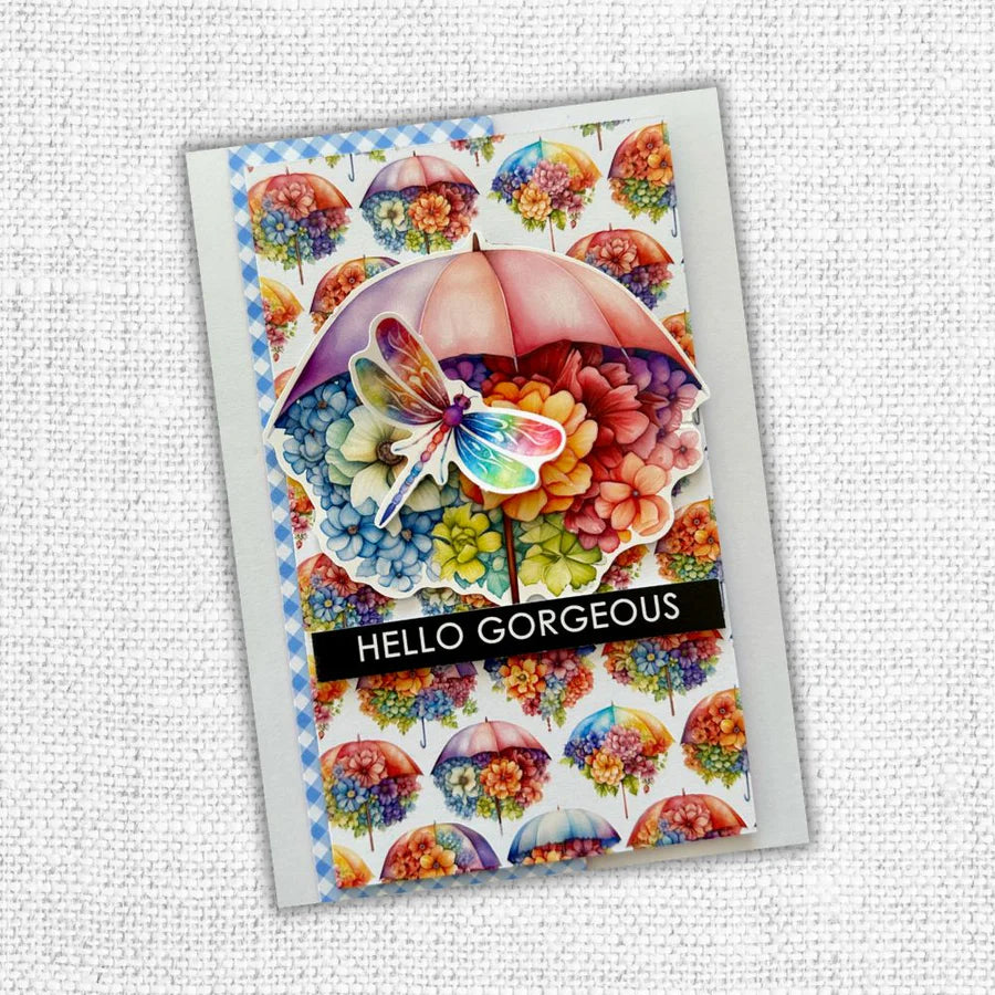 Paper Rose Embossed Die Cuts - Rainbow Garden