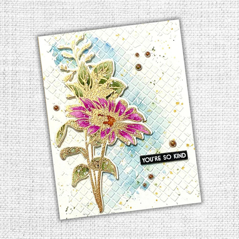 Paper Rose - Metal Die - Sketchy Floral - Thanks