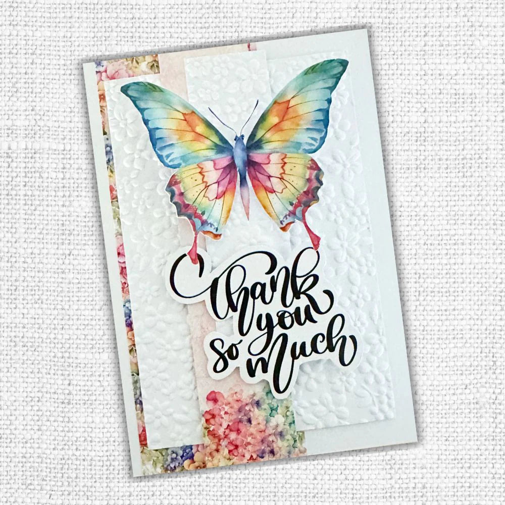 Paper Rose 3D Embossing Folder Floral Garden
