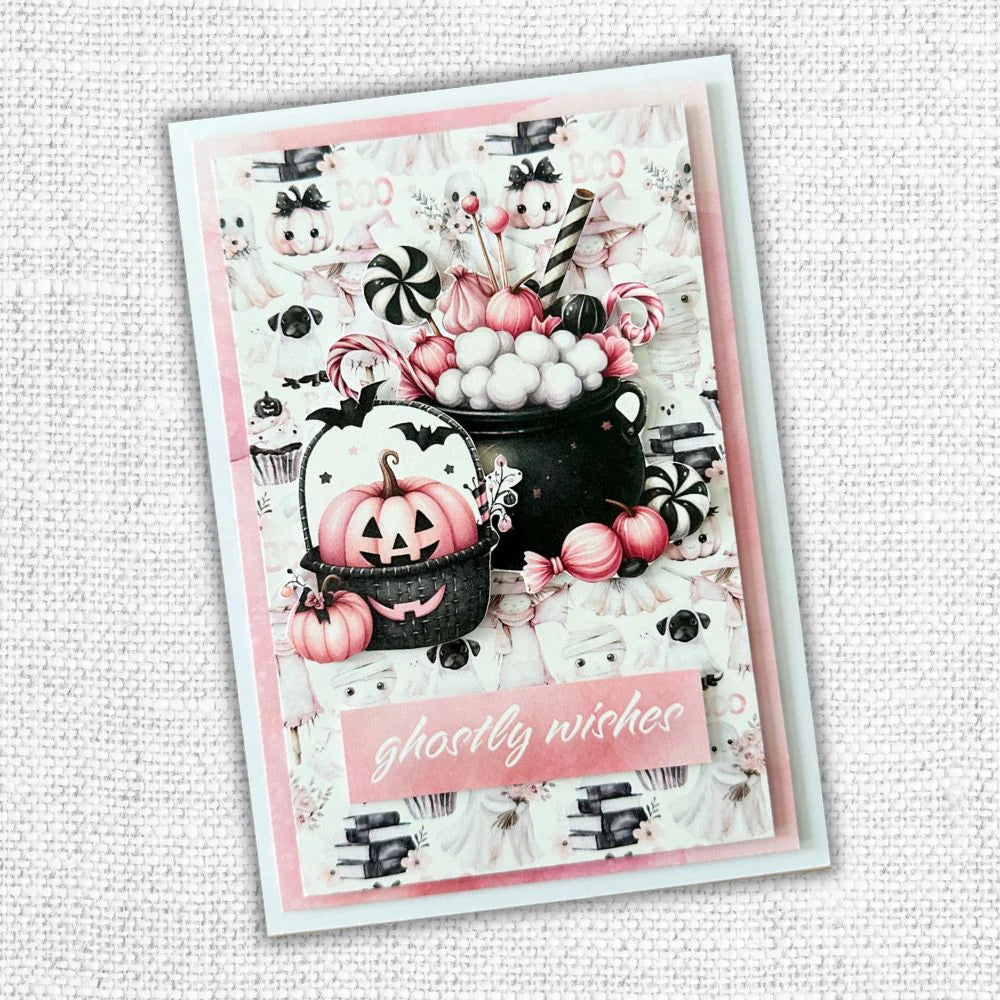 Paper Rose Cut Aparts - Pink Halloween
