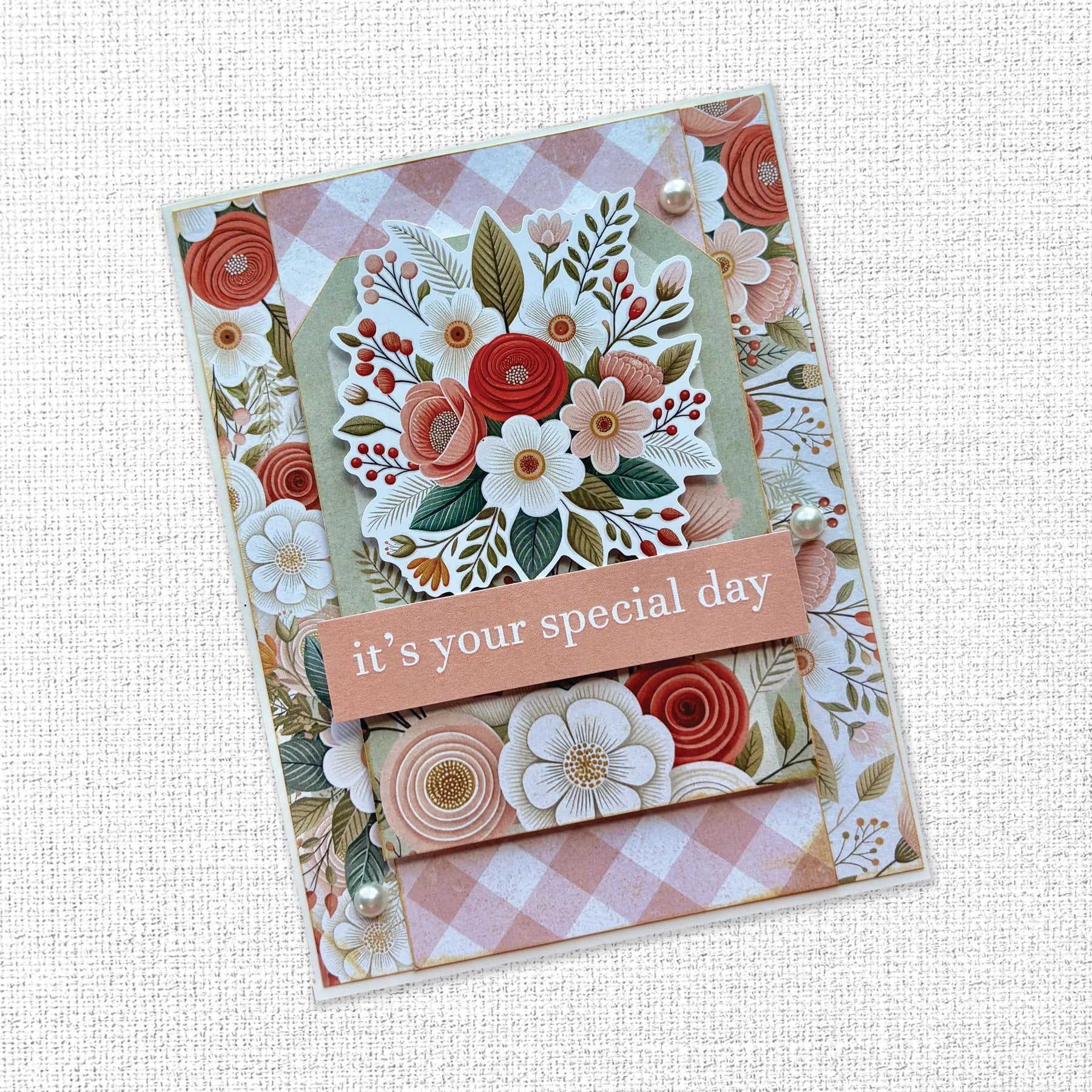 Paper Rose Embossed Die Cuts - Strawberry Friends