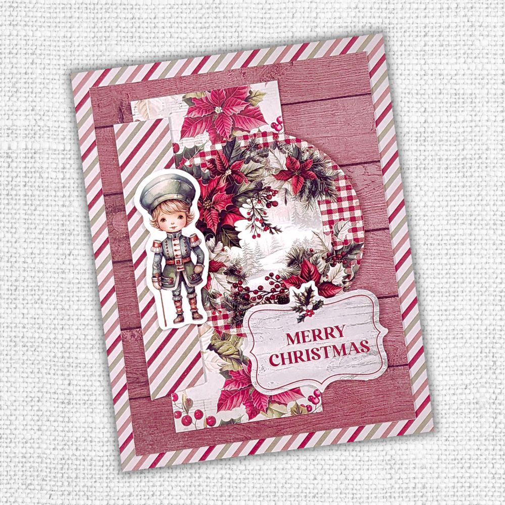 Paper Rose - Papercuts Card Making Kits - Christmas Holly