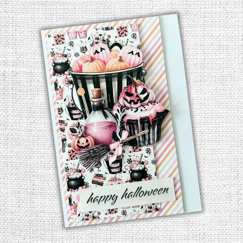 Paper Rose Cut Aparts - Pink Halloween