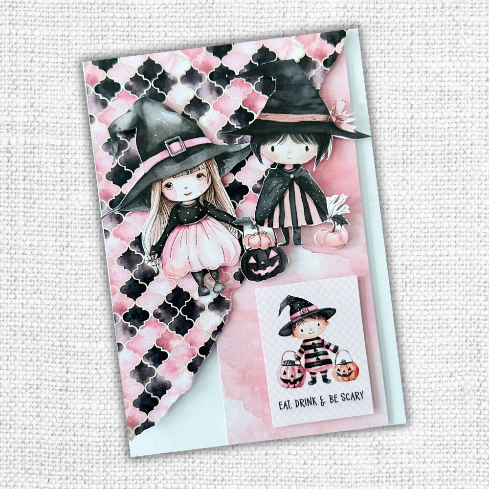 Paper Rose Cut Aparts - Pink Halloween