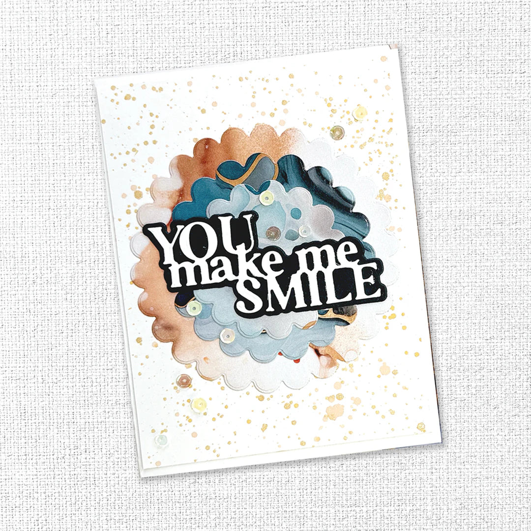 Paper Rose -  Metal Cutting Die - You Make Me Smile