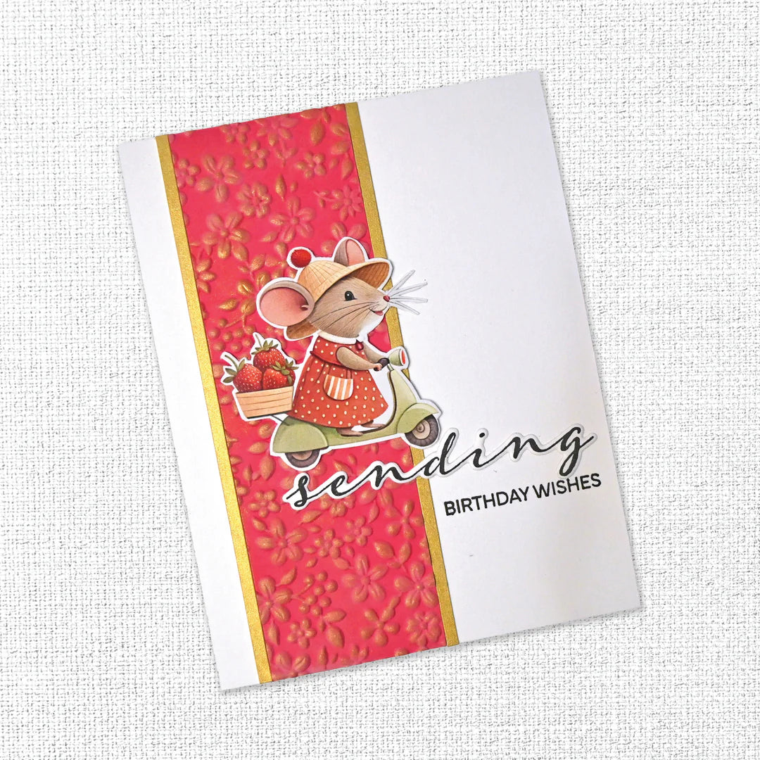 Paper Rose -  Metal Cutting Die - Wishing & Sending Sentiments