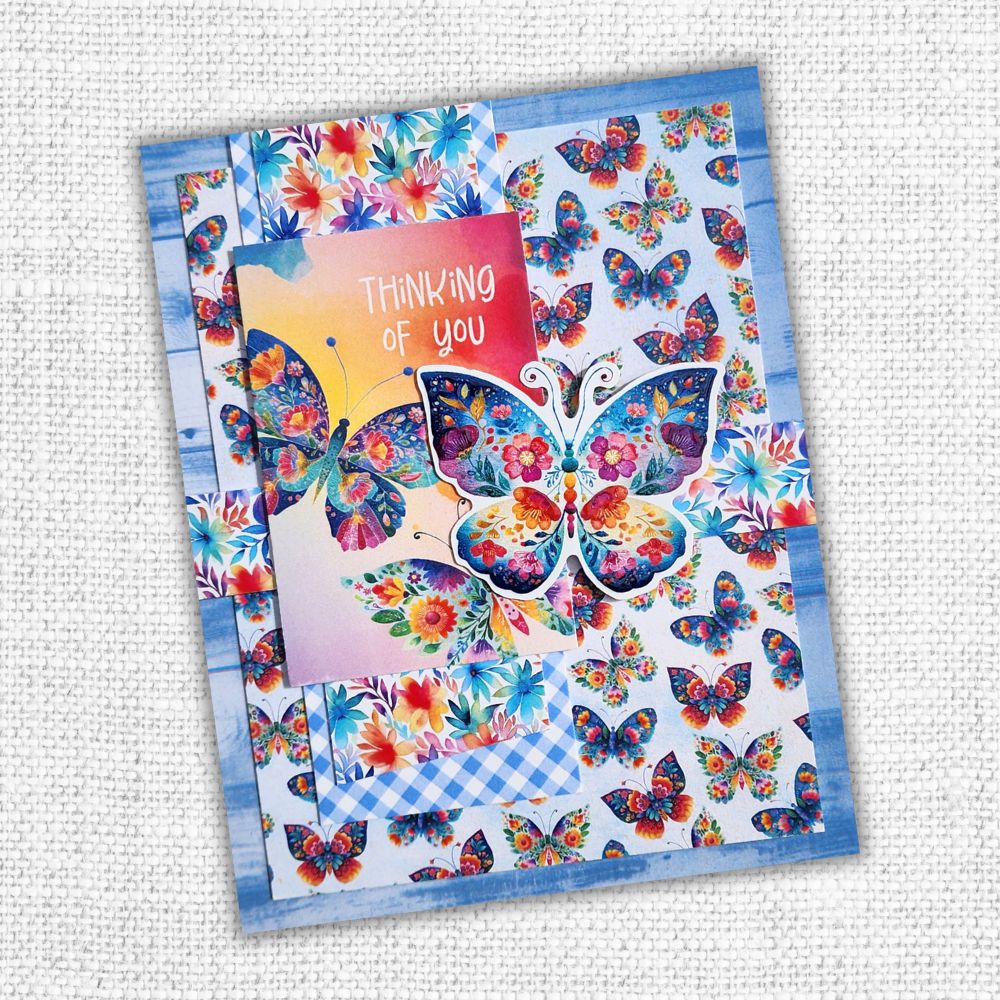 Paper Rose - Papercuts Card Making Kits - Rainbow Village