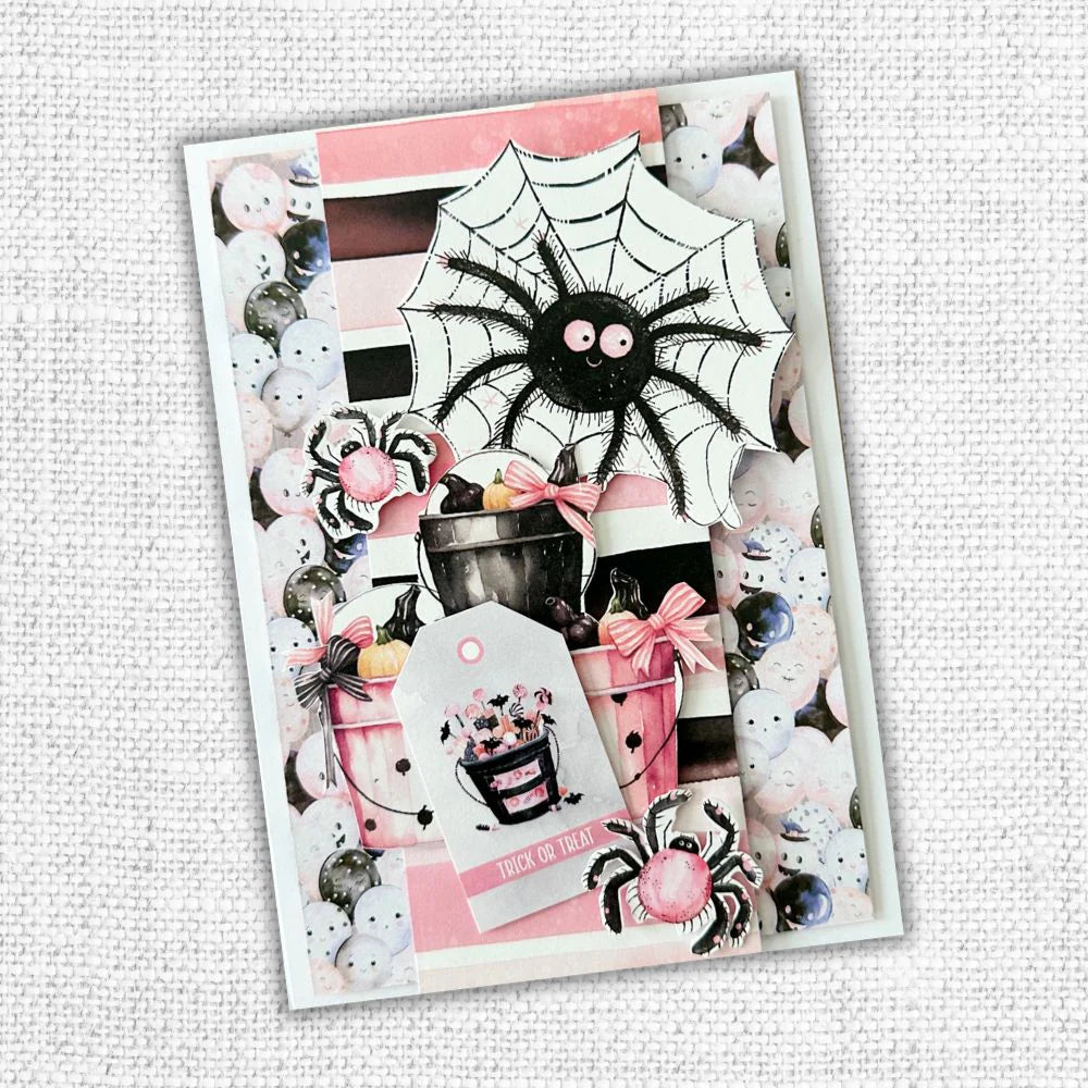 Paper Rose Cut Aparts - Pink Halloween