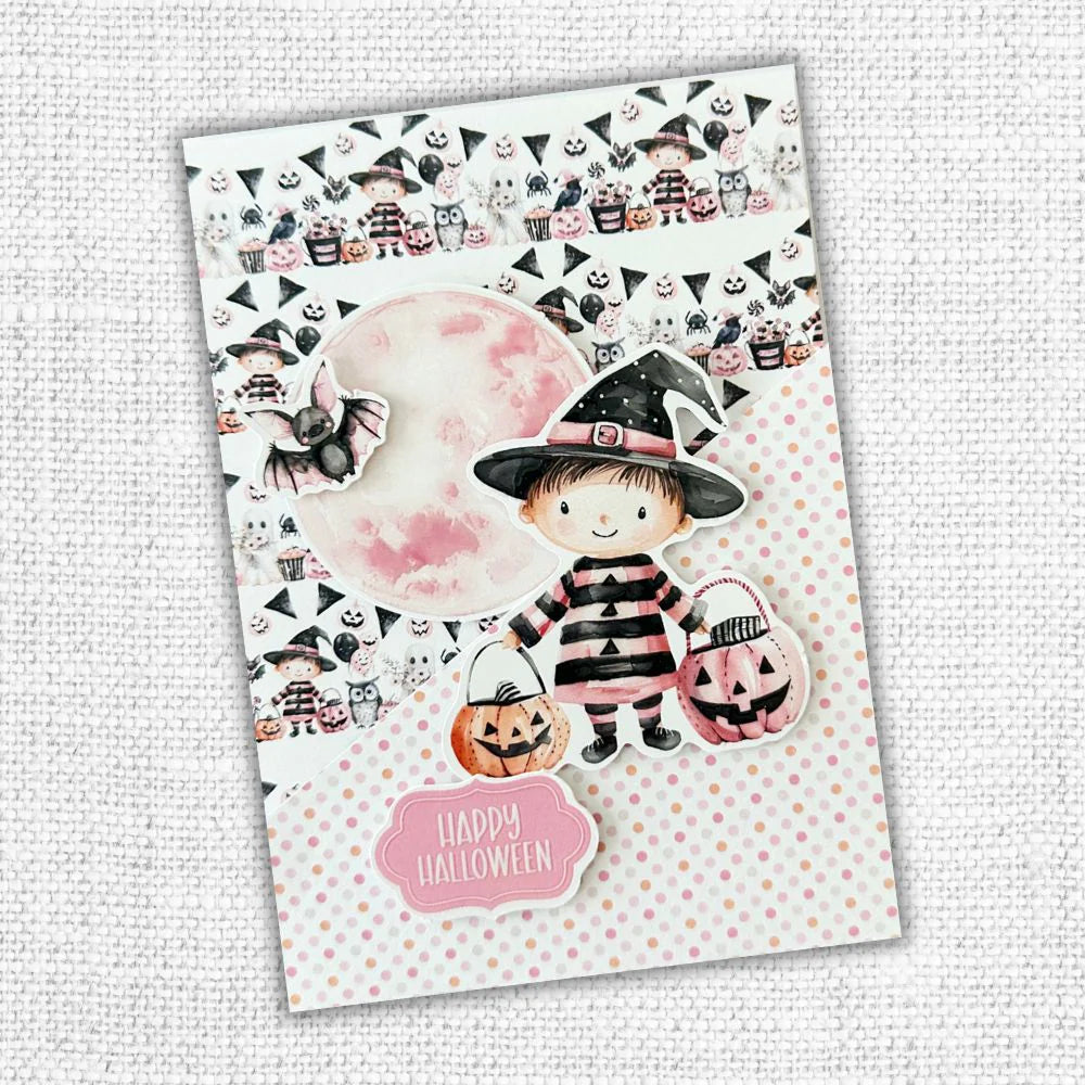 Paper Rose Cut Aparts - Pink Halloween