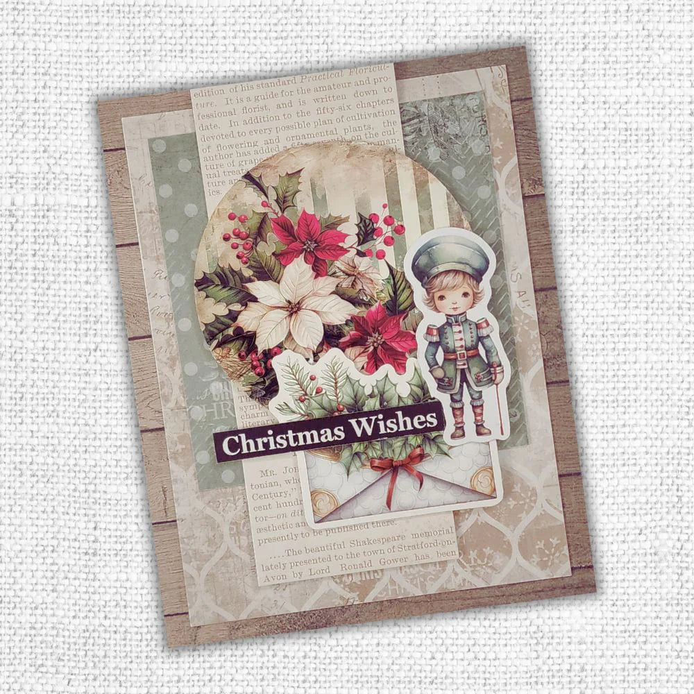 Paper Rose - Papercuts Card Making Kits - Christmas Holly