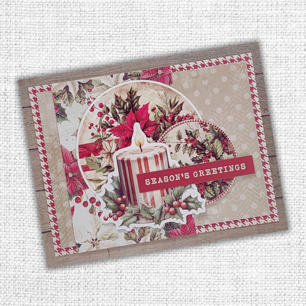 Paper Rose - Papercuts Card Making Kits - Christmas Holly