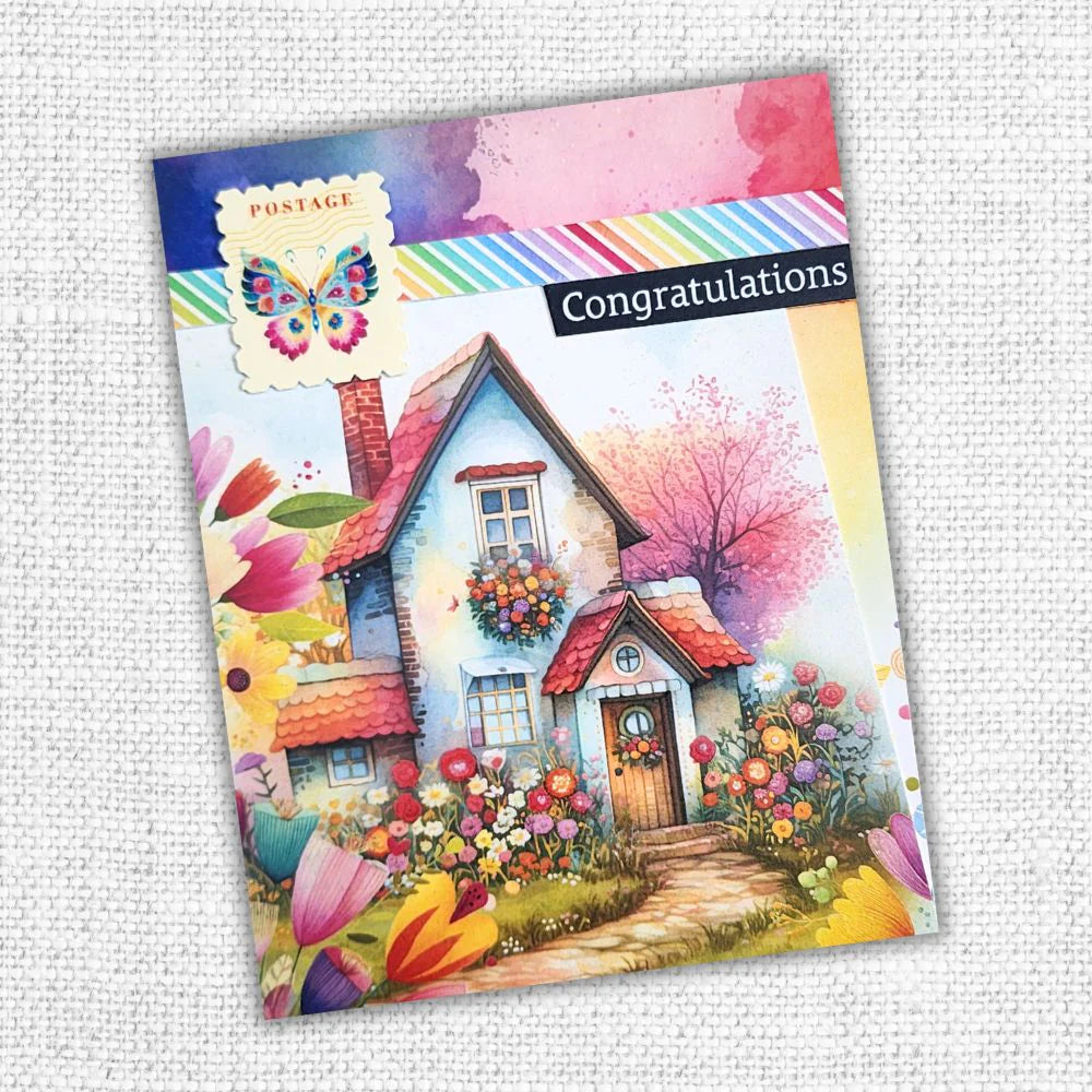 Paper Rose - Papercuts Card Making Kits - Rainbow Village