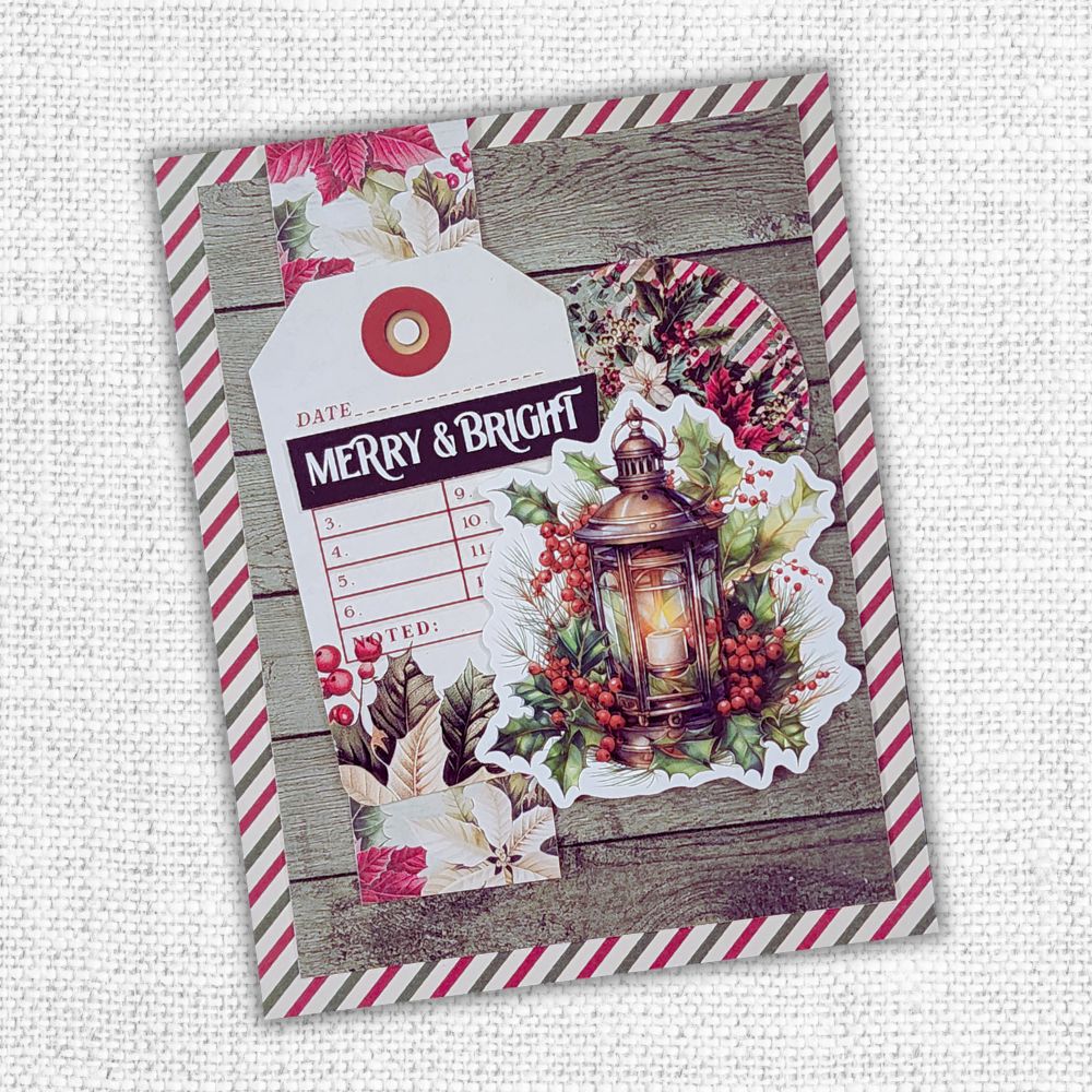 Paper Rose - Papercuts Card Making Kits - Christmas Holly