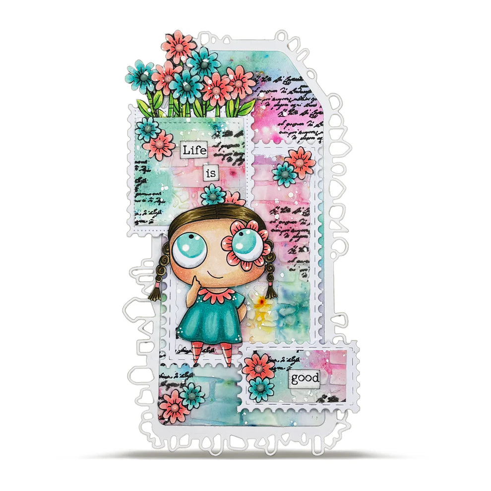 AALL & CREATE - A7 Stamps -Happiness Is # 1283