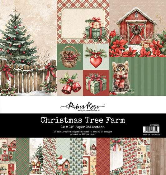 Paper Rose -Christmas Tree Farm  12 x 12  Paper Collection 