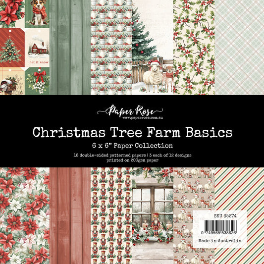 Paper Rose - Christmas Tree Farm Basics 6'x6' Paper Collection
