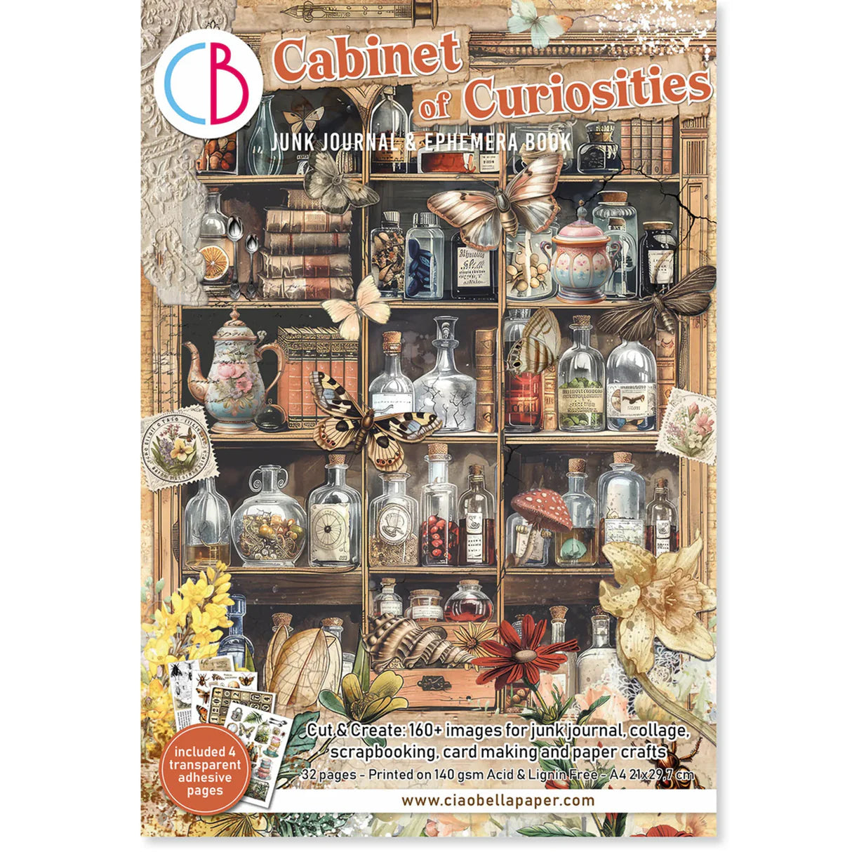 Ciao Bella - Junk Journal & Ephemera Book -Cabinet Of Curiosities